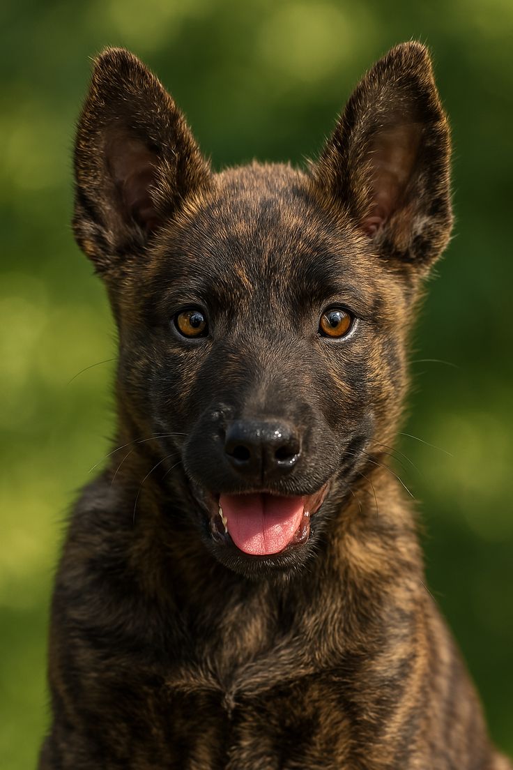 Dutch Shepherd puppy portrait representing premium working-dog training in Los Angeles